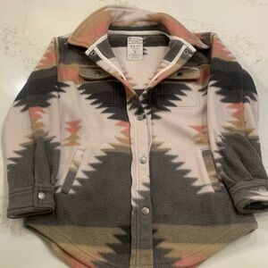 Aztec Patterned Fleece Jacket